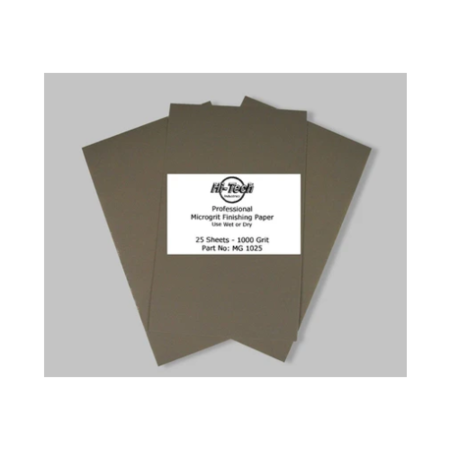 HTI Microgrit Wet/Dry Finishing Paper - 1000 Grit - 25 Pack - 9"X5.5" MG1025